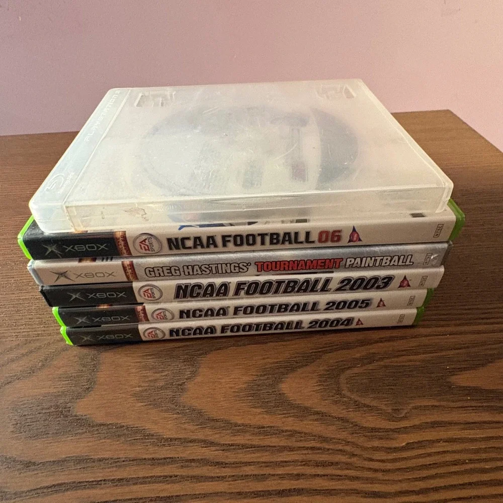 Xbox Games Lot 6 NCAA Football 2003-06 Paintball Baseball 2K3 Bundle Good Sports